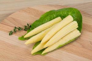 Raw baby corn photo