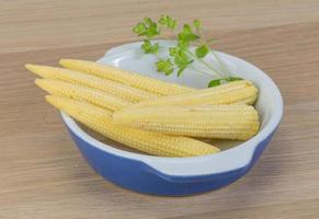 Raw baby corn photo