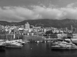 Monaco at the mediterranean sea photo