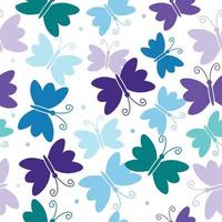 seamless pattern beautiful colorful butterfly. cute butterfly with beauty color vector