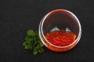 caviar rojo de lujo foto