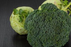 Kohlrabi and Broccoli photo