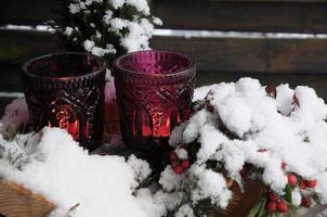 horario de invierno en un jardín alemán foto