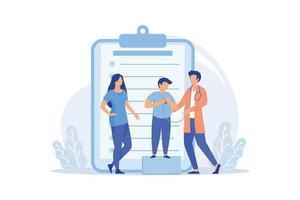 Head to toe physical examination Head to toe exam, physical examination findings, clinical assessment, ultrasound, all the body systems flat design modern illustration vector