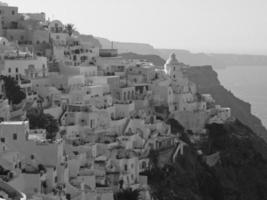 santorini island in greece photo