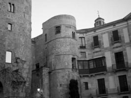 Barcelona at night photo