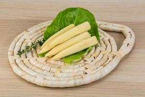 Raw baby corn photo