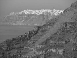 the island of Santorini photo