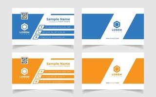 Corporate and creative business card design template. vector