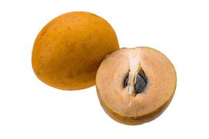 Sapodilla on white background photo