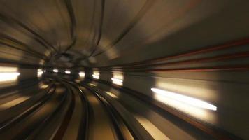 túnel del metro de barcelona timelapse hd video