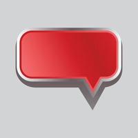 Abstract Vector 3D Speech Bubble