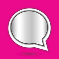 Abstract Vector 3D Speech Bubble