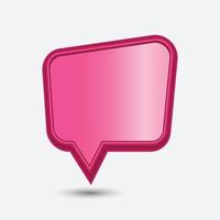 Abstract Vector 3D Speech Bubble