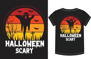 diseño de camiseta de halloween vector