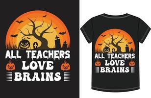 diseño de camiseta de halloween vector