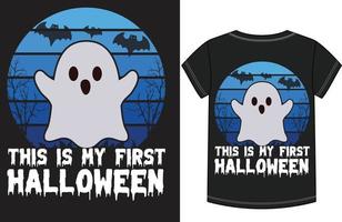 diseño de camiseta de halloween vector