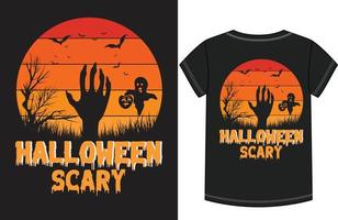 diseño de camiseta de halloween vector