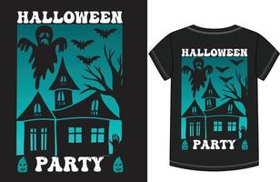 diseño de camiseta de halloween vector