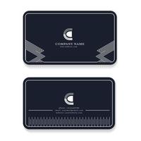 elegant business card templates in black and white vector