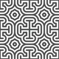 Abstract seamless geometric shape lines pattern vector