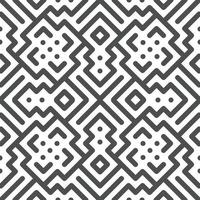 Abstract seamless geometric shape lines pattern 10 vector