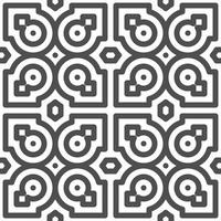 Abstract seamless geometric shape lines pattern vector
