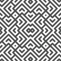 Abstract seamless geometric shape lines pattern 10 vector