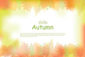 Autumn big sale promotion banner background design template