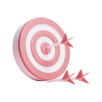 3d target icon or 3d business target icon or right business target icon png