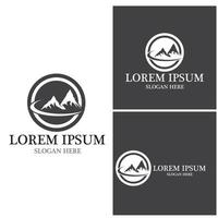 Mountain icon Logo vector