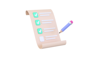 Document task management todo check list, work project plan concept, fast checklist, posting plan png