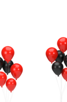 3d. Einkaufsmesse mit Fahnen und Luftballons png