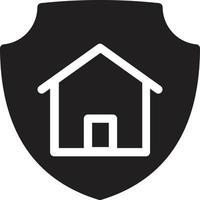 home shield vector illustration on a background.Premium quality symbols.vector icons for concept and graphic design.