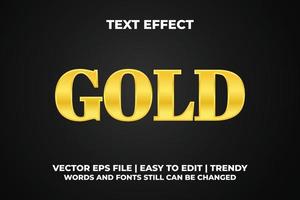 Simple gold text effect template design