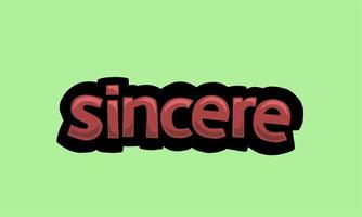 diseño de vector de escritura sincare sobre un fondo verde