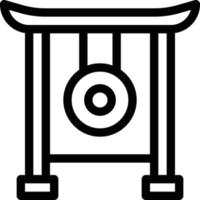 gong vector illustration on a background.Premium quality symbols.vector icons for concept and graphic design.