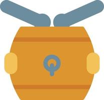 drum vector illustration on a background.Premium quality symbols.vector icons for concept and graphic design.
