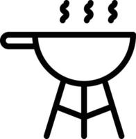 ilustración de vector de parrilla en un fondo. símbolos de calidad premium. iconos vectoriales para concepto y diseño gráfico.