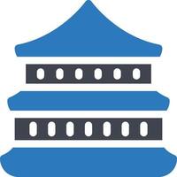 pagoda vector illustration on a background.Premium quality symbols.vector icons for concept and graphic design.