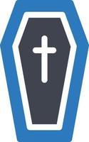 coffin vector illustration on a background.Premium quality symbols.vector icons for concept and graphic design.