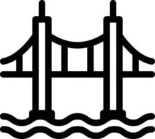 bridge vector illustration on a background.Premium quality symbols.vector icons for concept and graphic design.