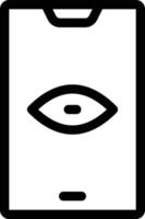 eye vector illustration on a background.Premium quality symbols.vector icons for concept and graphic design.