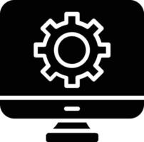 Settings Glyph Icon vector