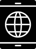 World Glyph Icon vector