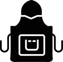 Apron Glyph Icon vector