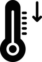 ilustración de vector de temperatura en un fondo. símbolos de calidad premium. iconos vectoriales para concepto y diseño gráfico.