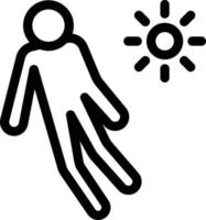 ilustración de vector de sol en un fondo. símbolos de calidad premium. iconos vectoriales para concepto y diseño gráfico.