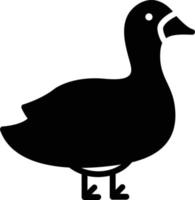 Goose Glyph Icon vector