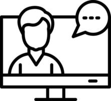 Video Conferencing Icon vector